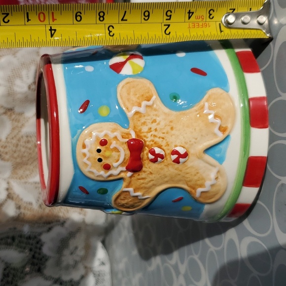 Home Interiors Gingerbread Candle Shade & Plate New, fits med to small jars - Picture 10 of 13